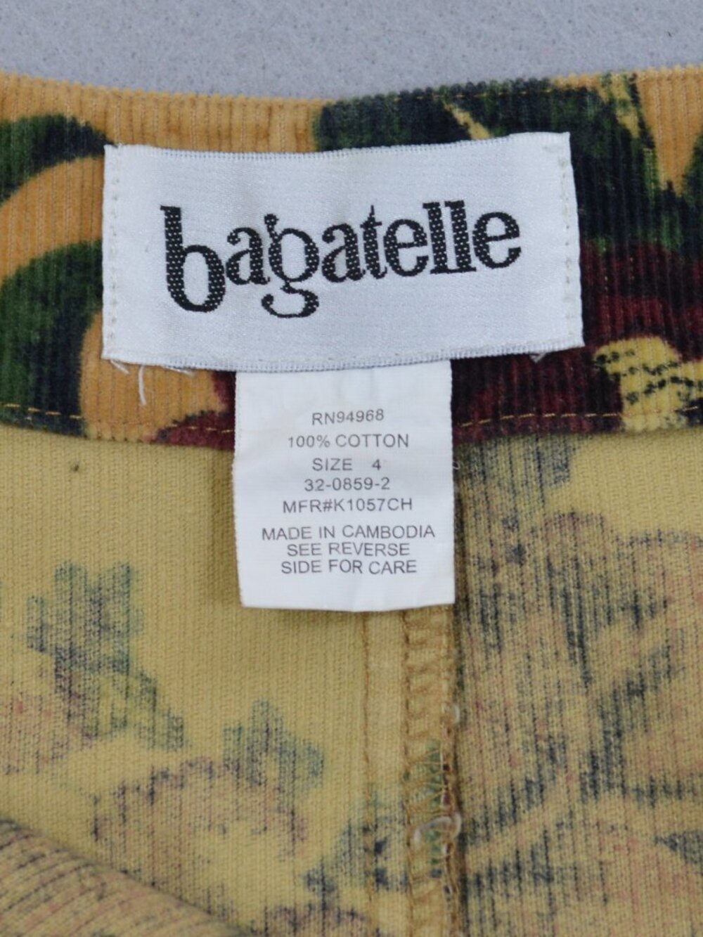 🌼 Bagatelle Floral Pencil Skirt Size 4 Yellow Cottagecore Midi - Picture 9 of 12
